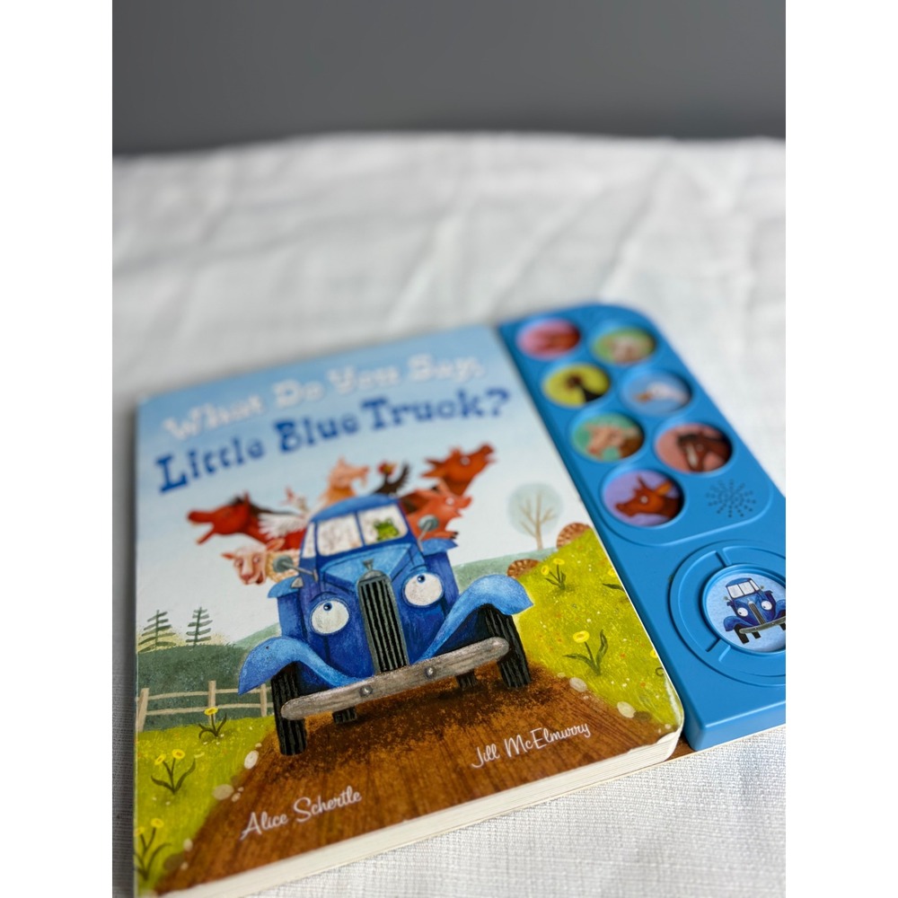 What Do You Say Little Blue Truck Sound Board Book Alice Schertle Jill McElmurry